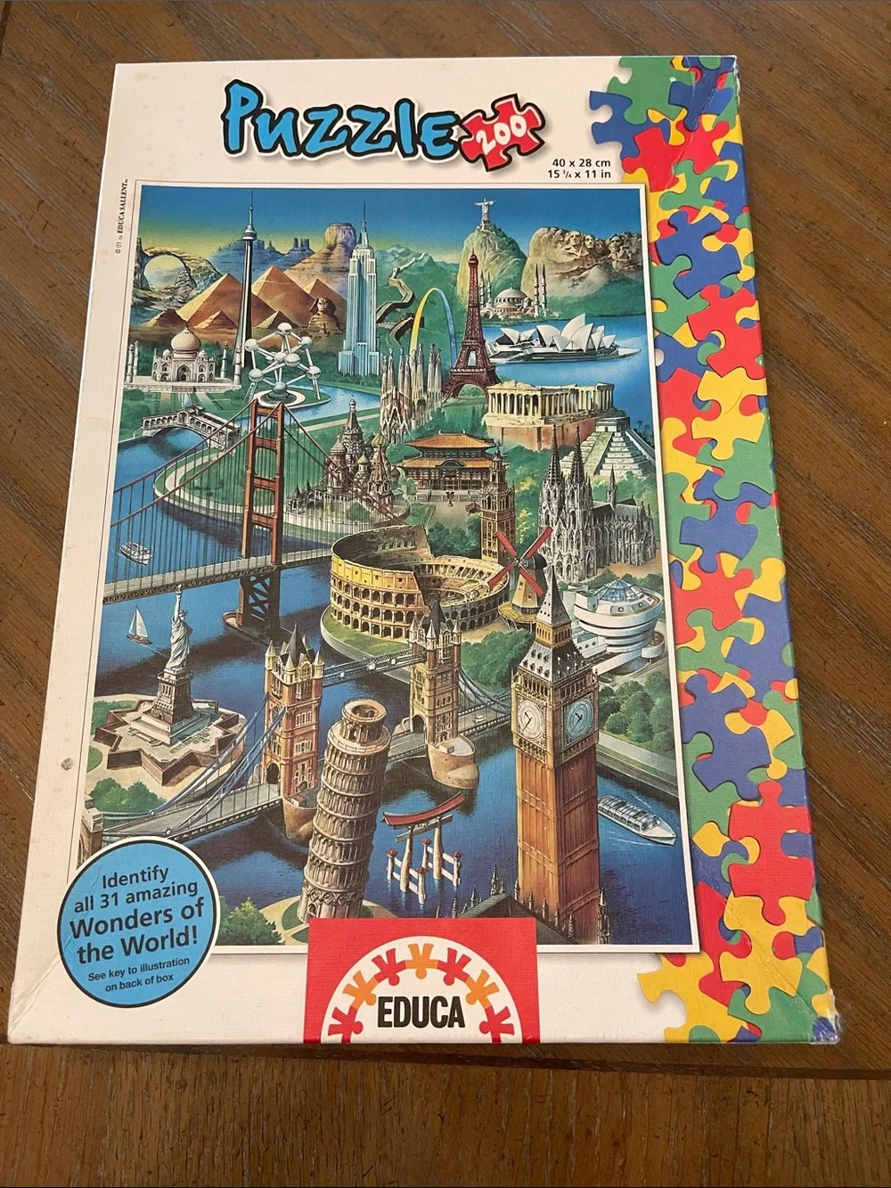 200-Piece Puzzle -  Wonders of the World Design